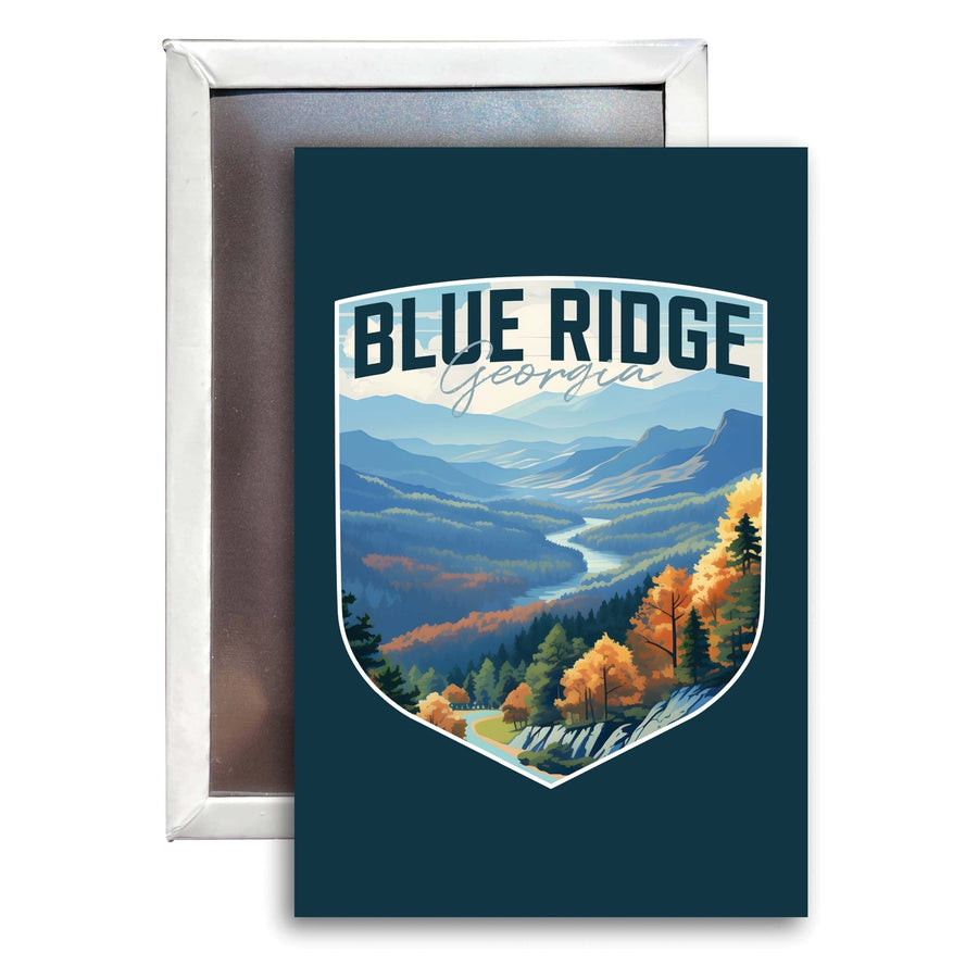 Blue Ridge Georgia A Souvenir Durable and Vibrant Decor Fridge Magnet 2.5"X3.5" Image 1