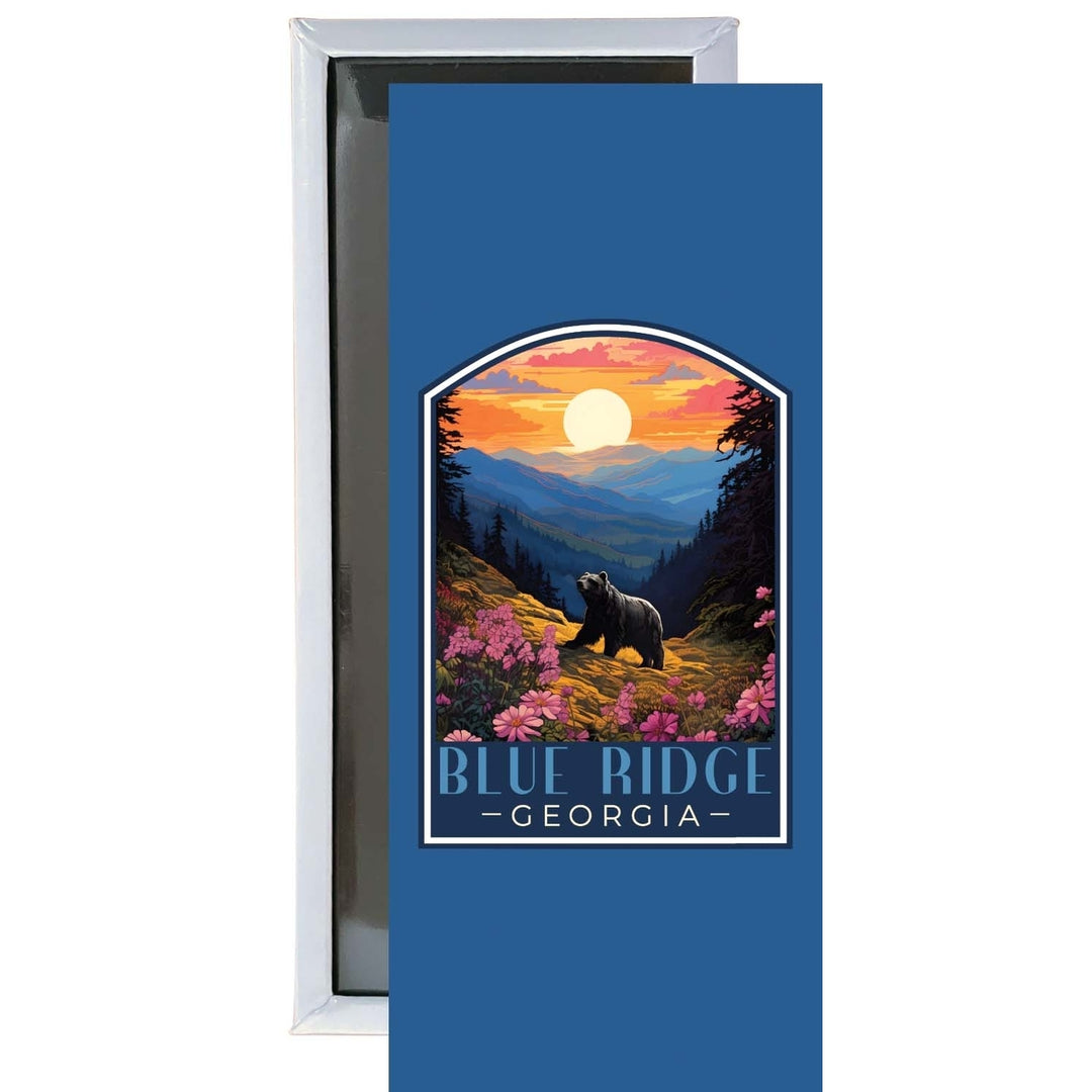 Blue Ridge Georgia B Souvenir Durable and Vibrant Decor Fridge Magnet 4.75 x 2 Inch Image 1