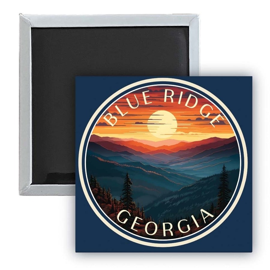 Blue Ridge Georgia C Souvenir 2.5 x 2.5-Inch Durable and Vibrant Decor Fridge Magnet Image 1