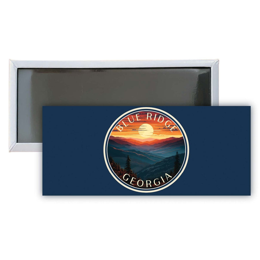 Blue Ridge Georgia C Souvenir Durable and Vibrant Decor Fridge Magnet 4.75 x 2 Inch Image 1