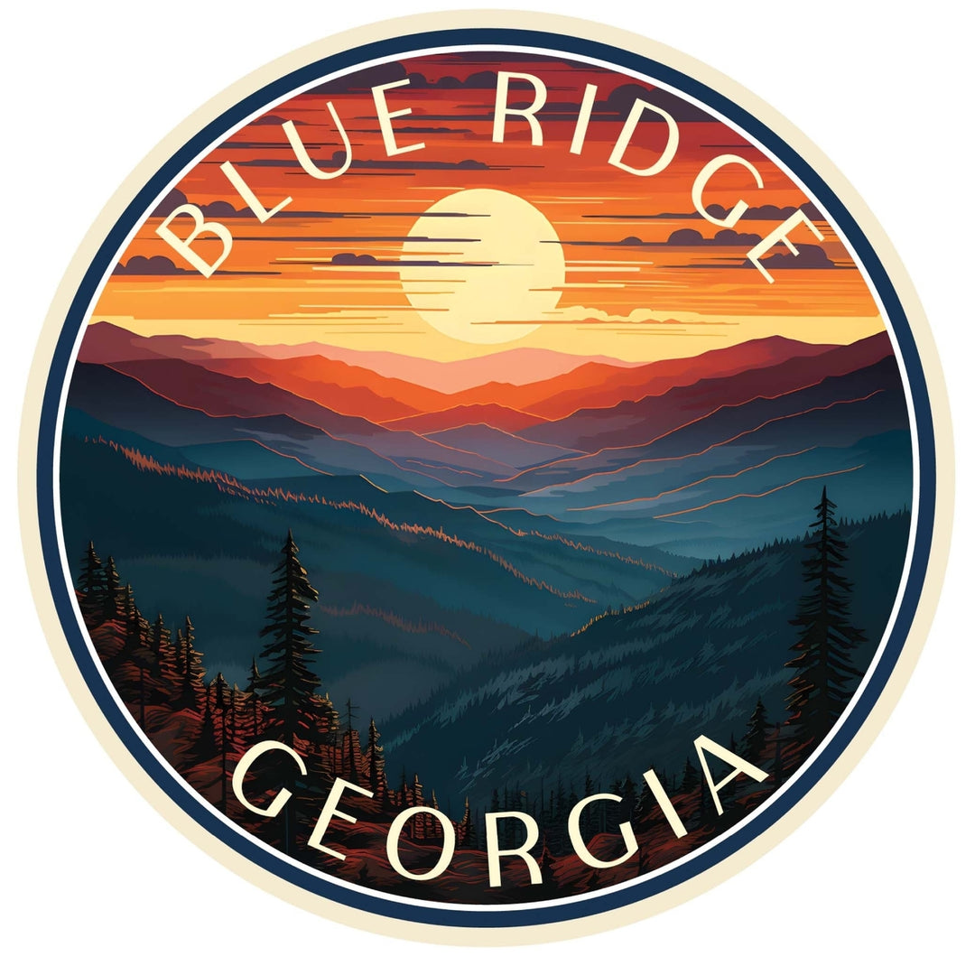 Blue Ridge Georgia C Souvenir Memories Durable Vinyl Decal Sticker Image 1