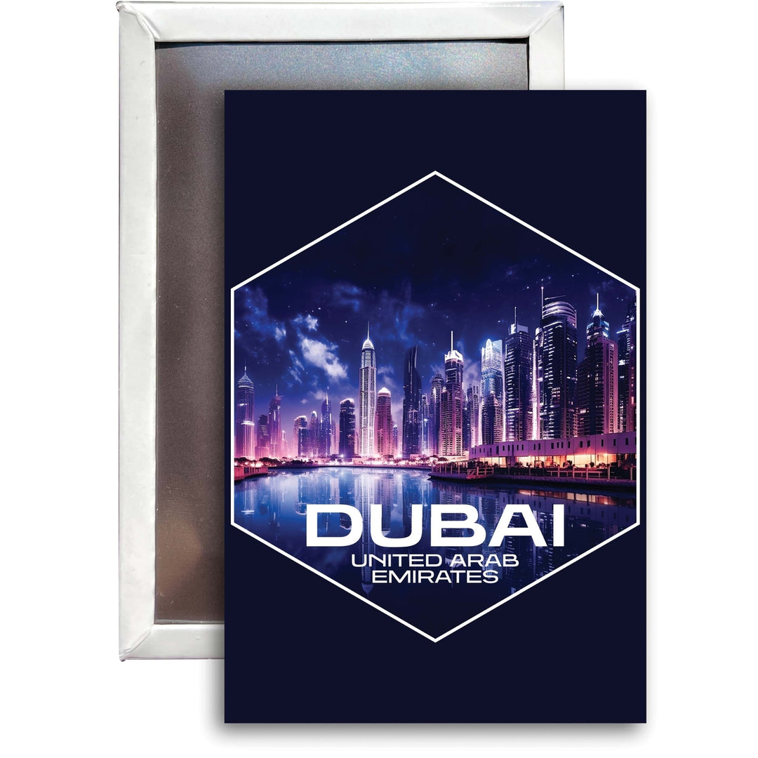 Dubai UAE A Souvenir 2x3-Inch Durable and Vibrant Decor Fridge Magnet Image 1