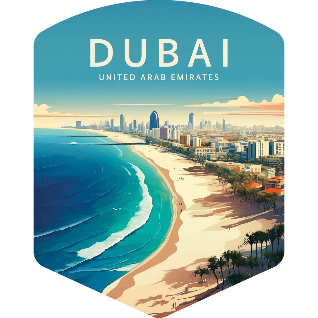 Dubai UAE B Exclusive Destination Fridge Decor Magnet Image 1