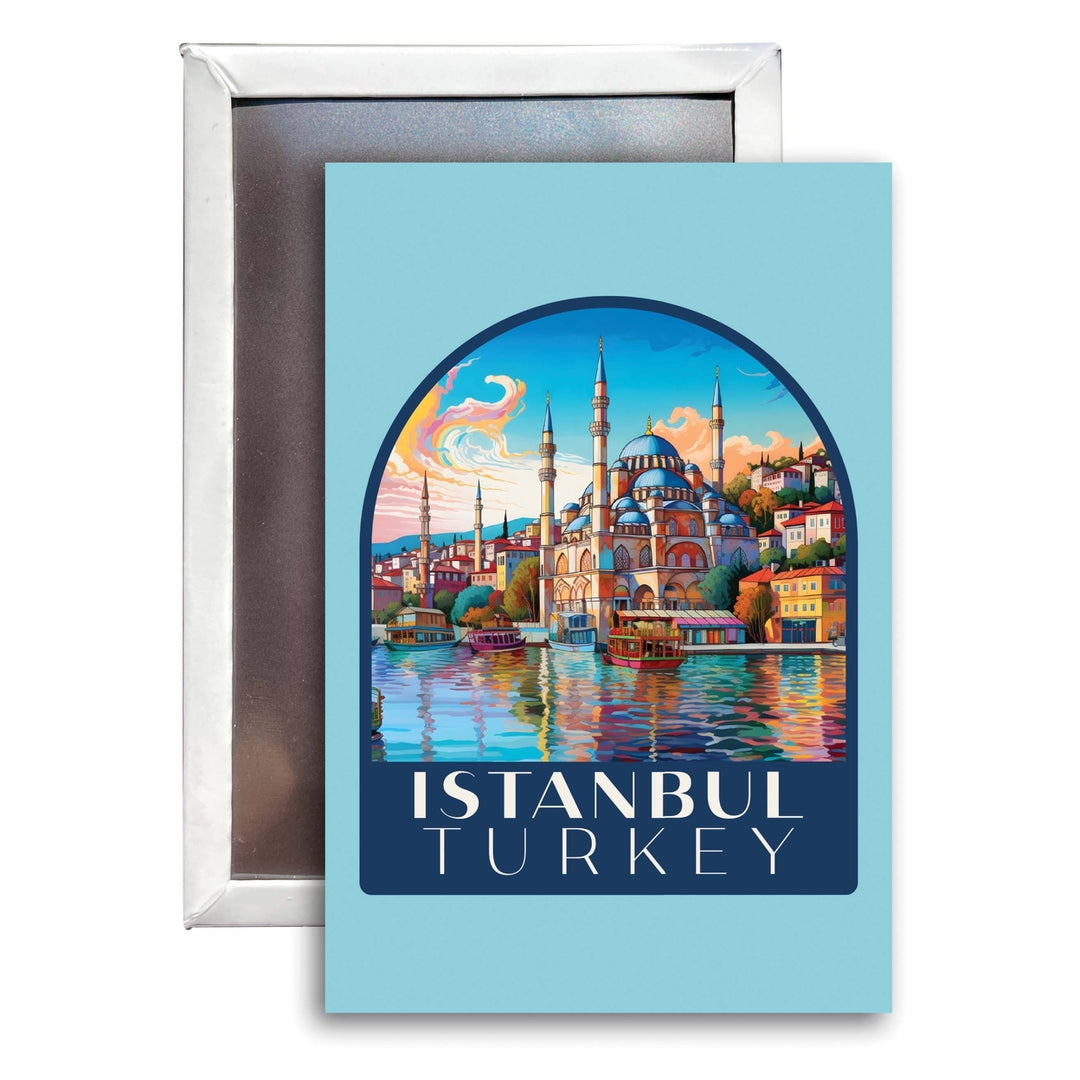 Istanbul Turkey A Souvenir Durable and Vibrant Decor Fridge Magnet 2.5"X3.5" Image 1