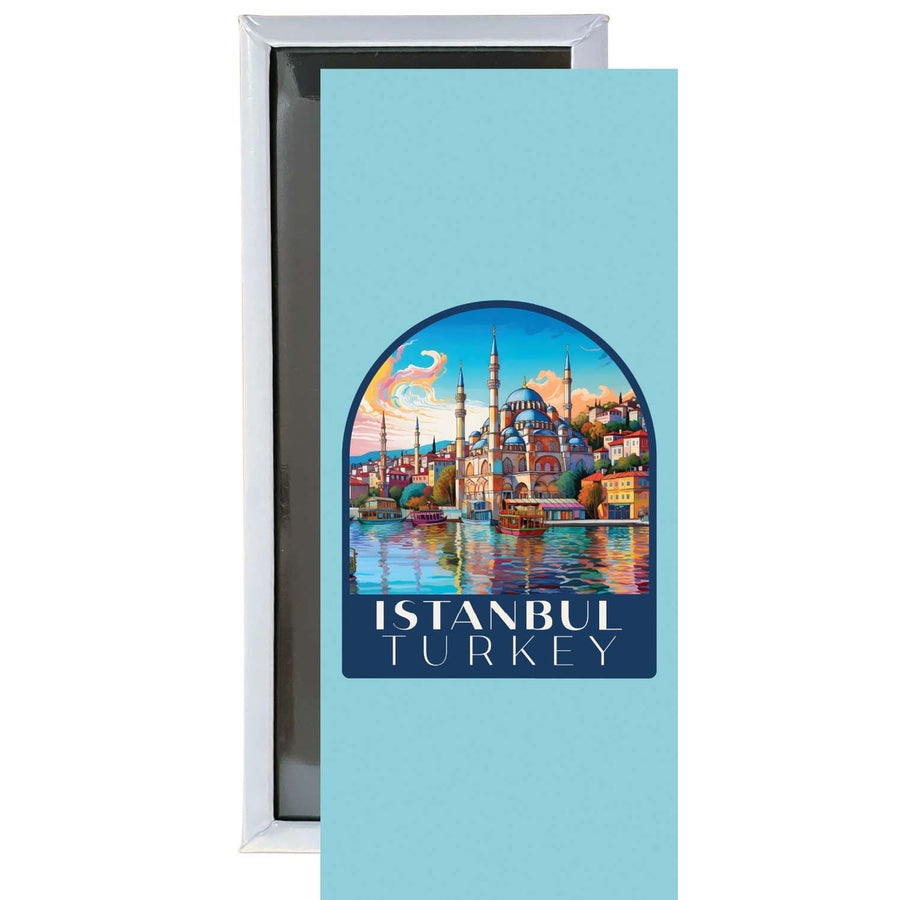 Istanbul Turkey A Souvenir Durable and Vibrant Decor Fridge Magnet 4.75 x 2 Inch Image 1