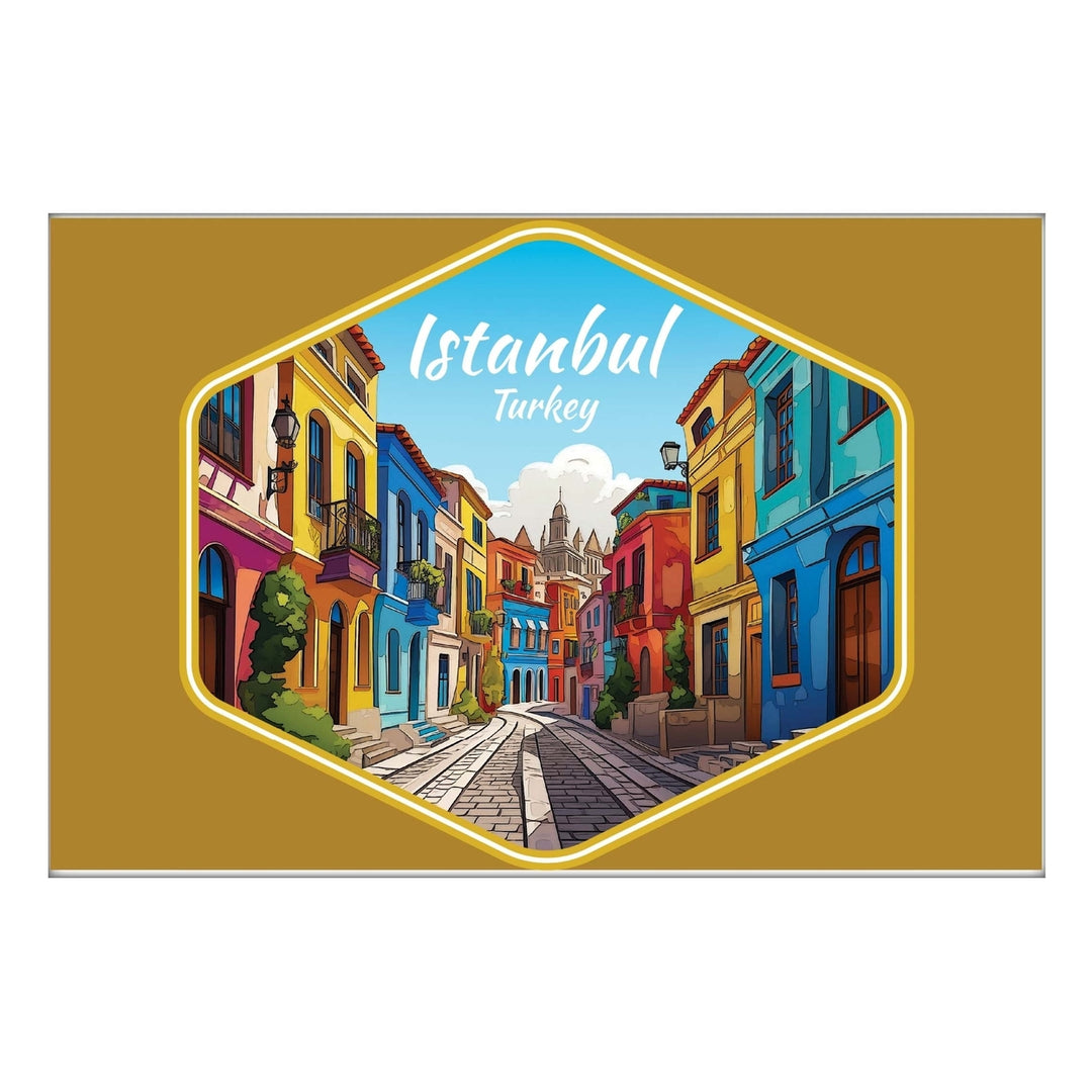 Istanbul Turkey C Souvenir 2x3-Inch Durable and Vibrant Decor Fridge Magnet Image 1