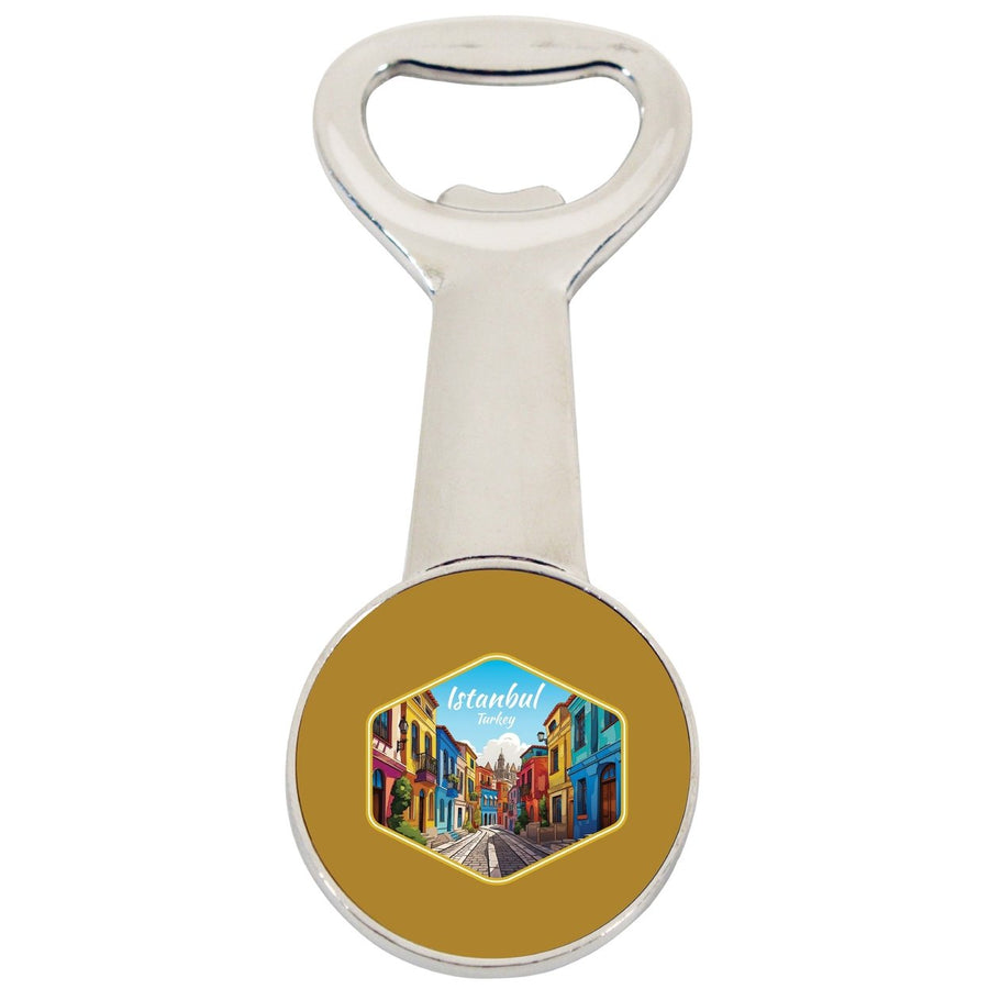 Istanbul Turkey Design C Souvenir Magnetic Bottle Opener Image 1