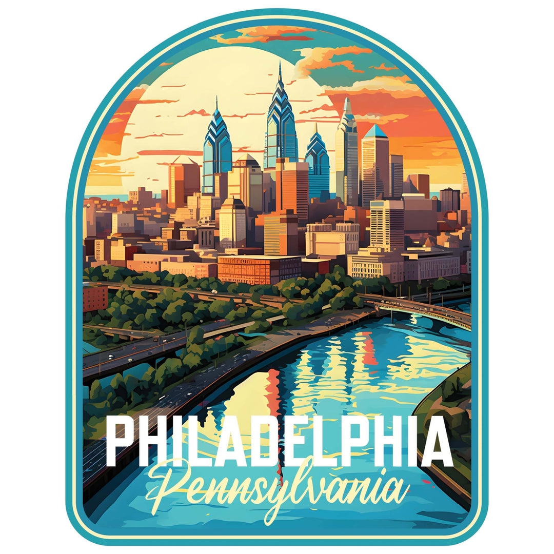 Philadelphia Pennsylvania A Exclusive Destination Fridge Decor Magnet Image 1