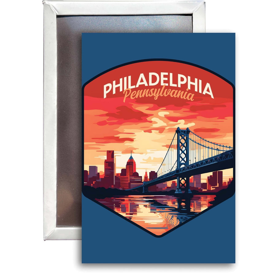 Philadelphia Pennsylvania B Souvenir 2x3-Inch Durable and Vibrant Decor Fridge Magnet Image 1