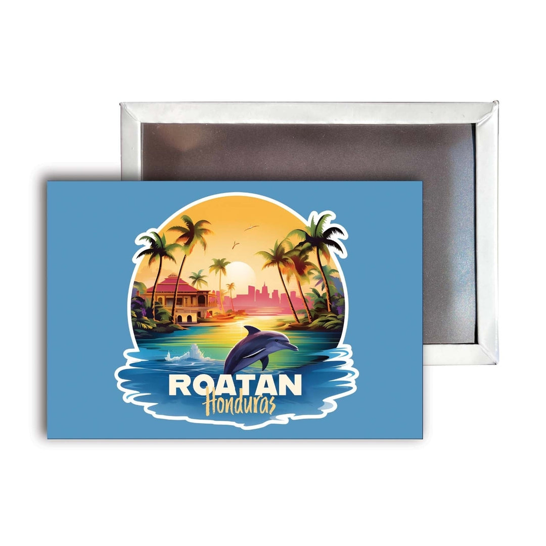 Roatan Honduras B Souvenir Durable and Vibrant Decor Fridge Magnet 2.5"X3.5" Image 1