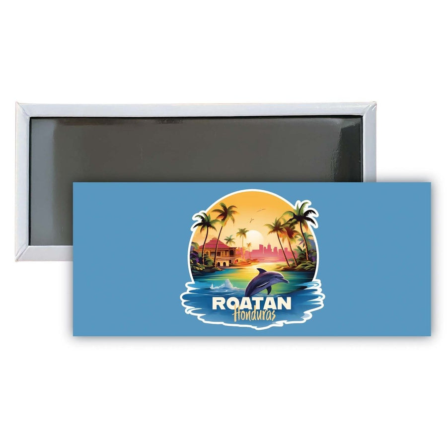 Roatan Honduras B Souvenir Durable and Vibrant Decor Fridge Magnet 4.75 x 2 Inch Image 1