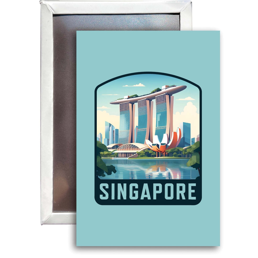 Singapore A Souvenir 2x3-Inch Durable and Vibrant Decor Fridge Magnet Image 1