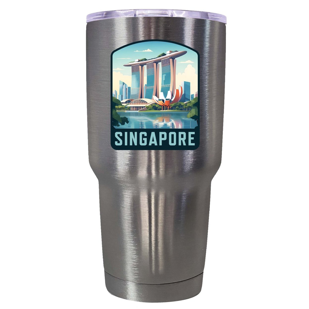 Singapore A Souvenir 24 oz Insulated Stainless Steel Tumbler Image 1