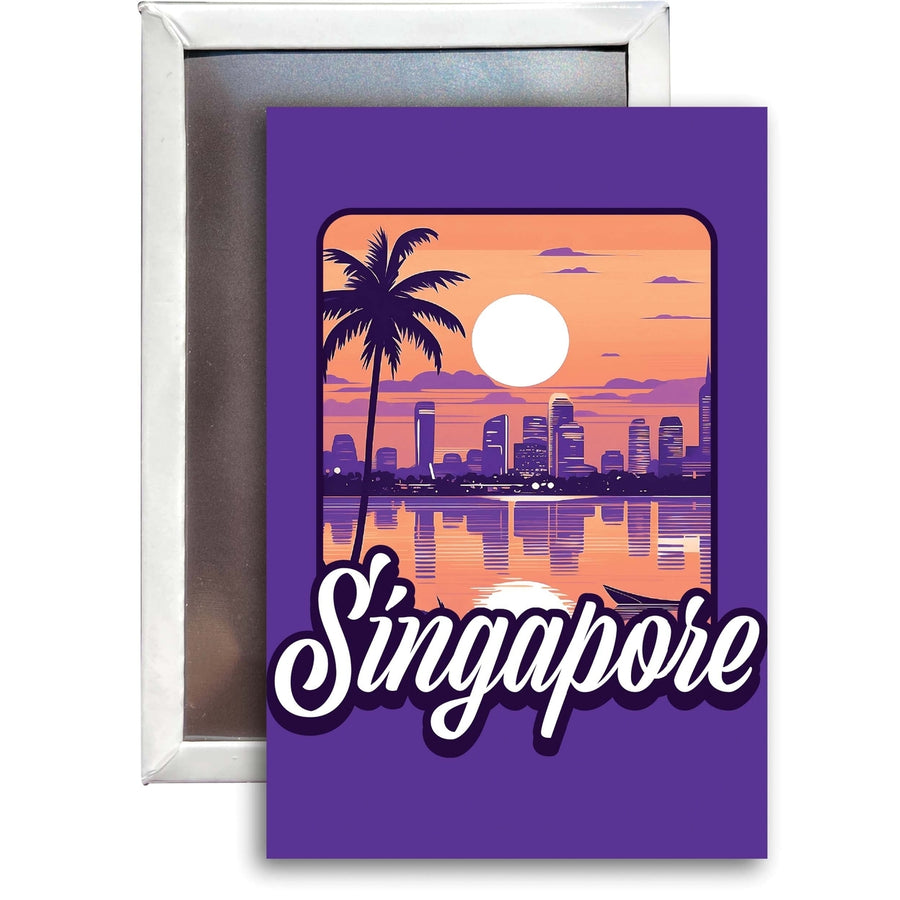 Singapore B Souvenir 2x3-Inch Durable and Vibrant Decor Fridge Magnet Image 1