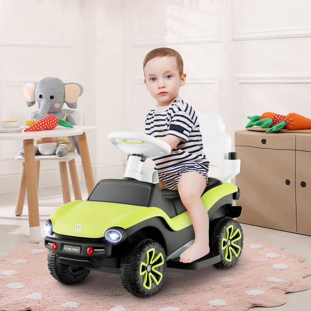 3-in-1 Licensed Volkswagen Kids Ride on Push Car Sliding Car w/ Music and Light Image 4