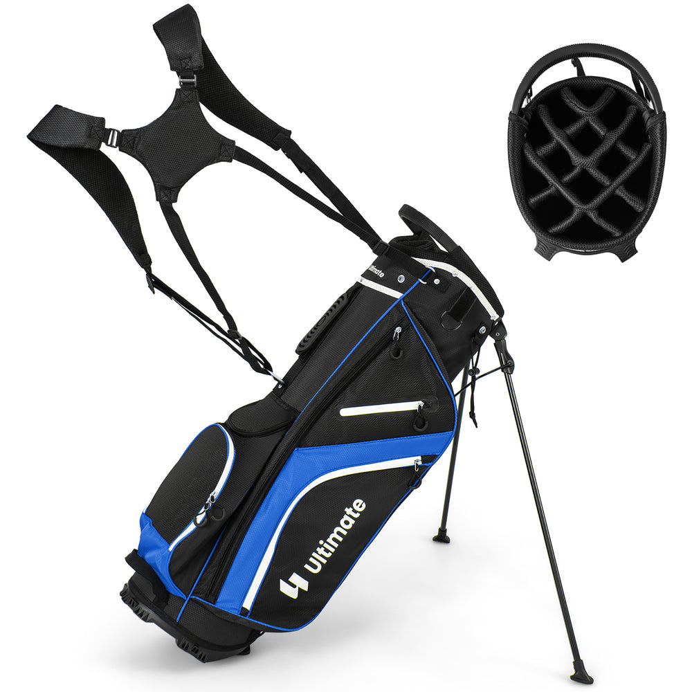 Golf Stand Bag Golf Club Bag w/ 14 Way Top Dividers and 6 Pockets and Carrying Handles Image 2