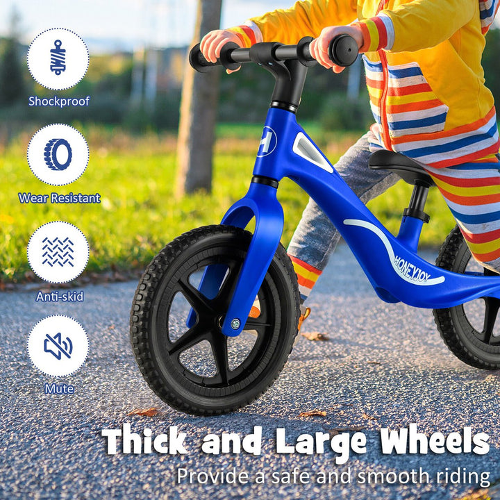 Kids Balance Bike Lightweight Toddler Bicycle with Rotatable Handlebar Image 3