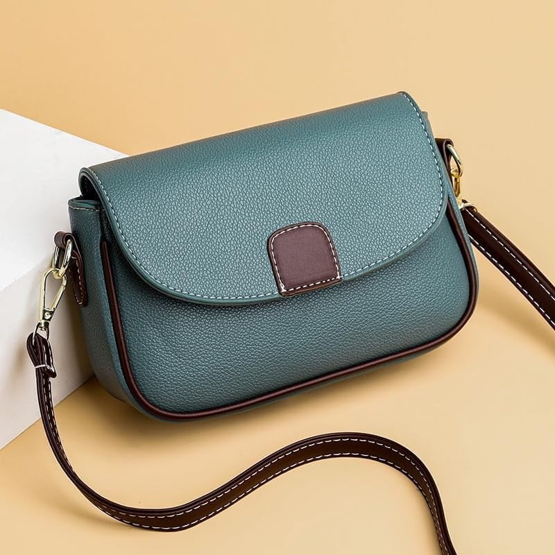 Crossbody Bag for Women Small Leather Classic Style Shoulder Bag with Detachable Strap HandBags Purses with Zipper Image 4