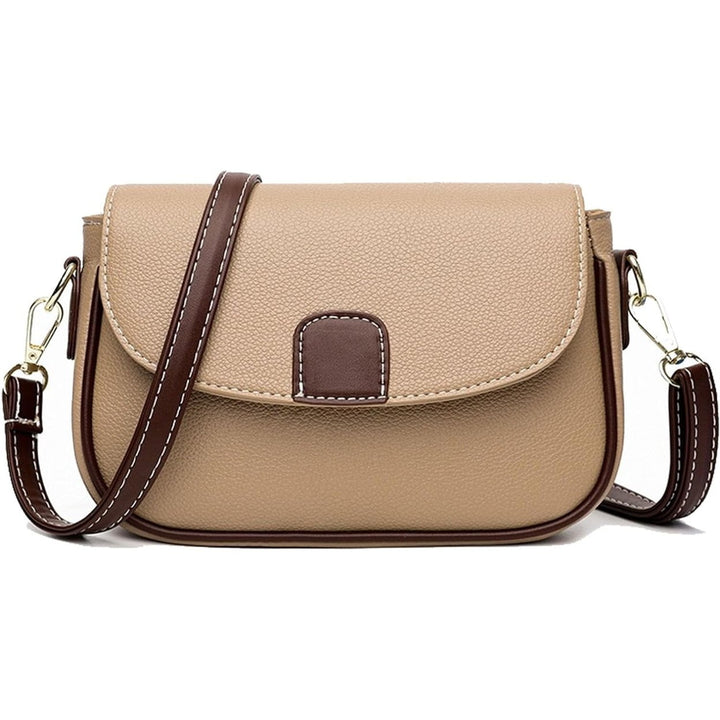 Crossbody Bag for Women Small Leather Classic Style Shoulder Bag with Detachable Strap HandBags Purses with Zipper Image 7