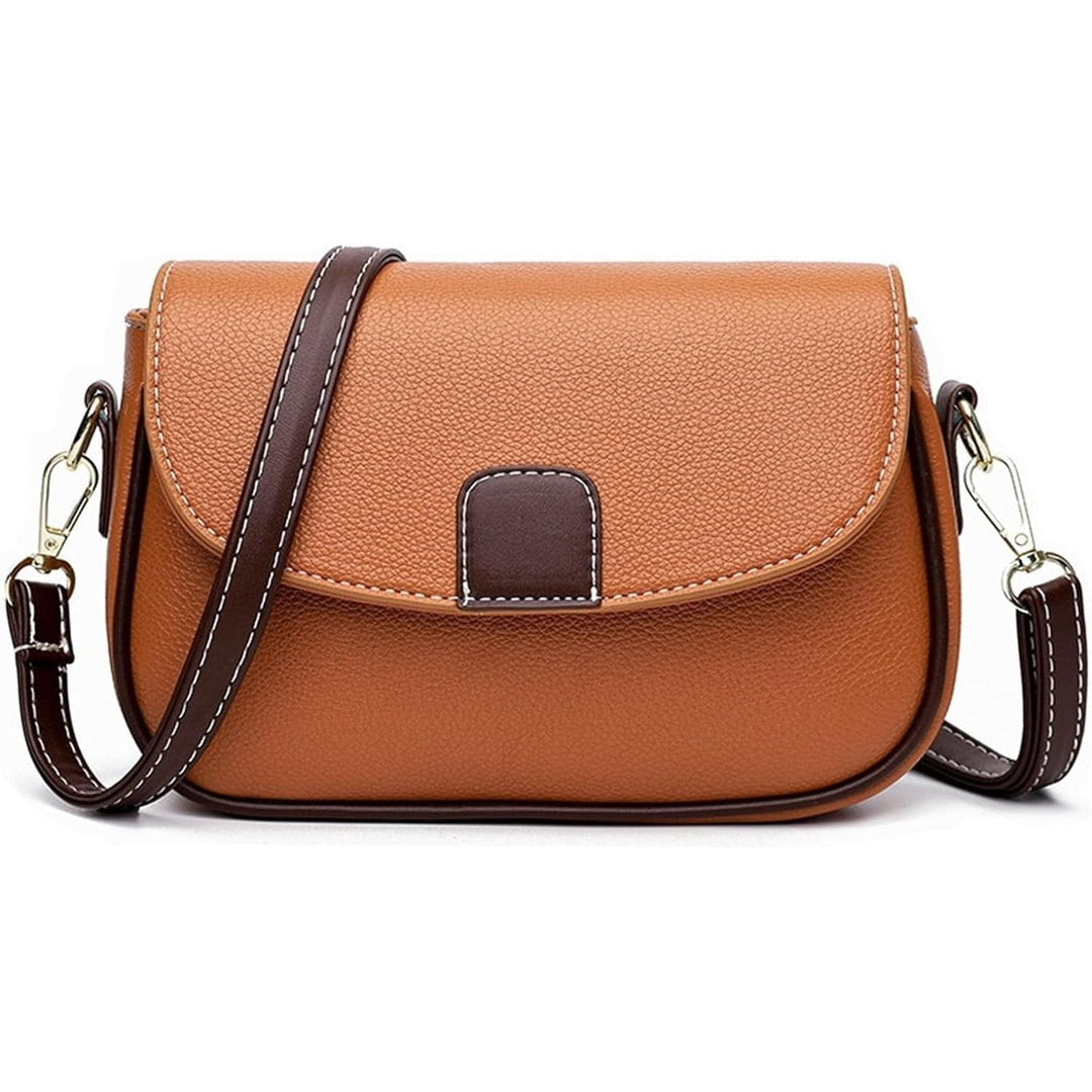 Crossbody Bag for Women Small Leather Classic Style Shoulder Bag with Detachable Strap HandBags Purses with Zipper Image 8