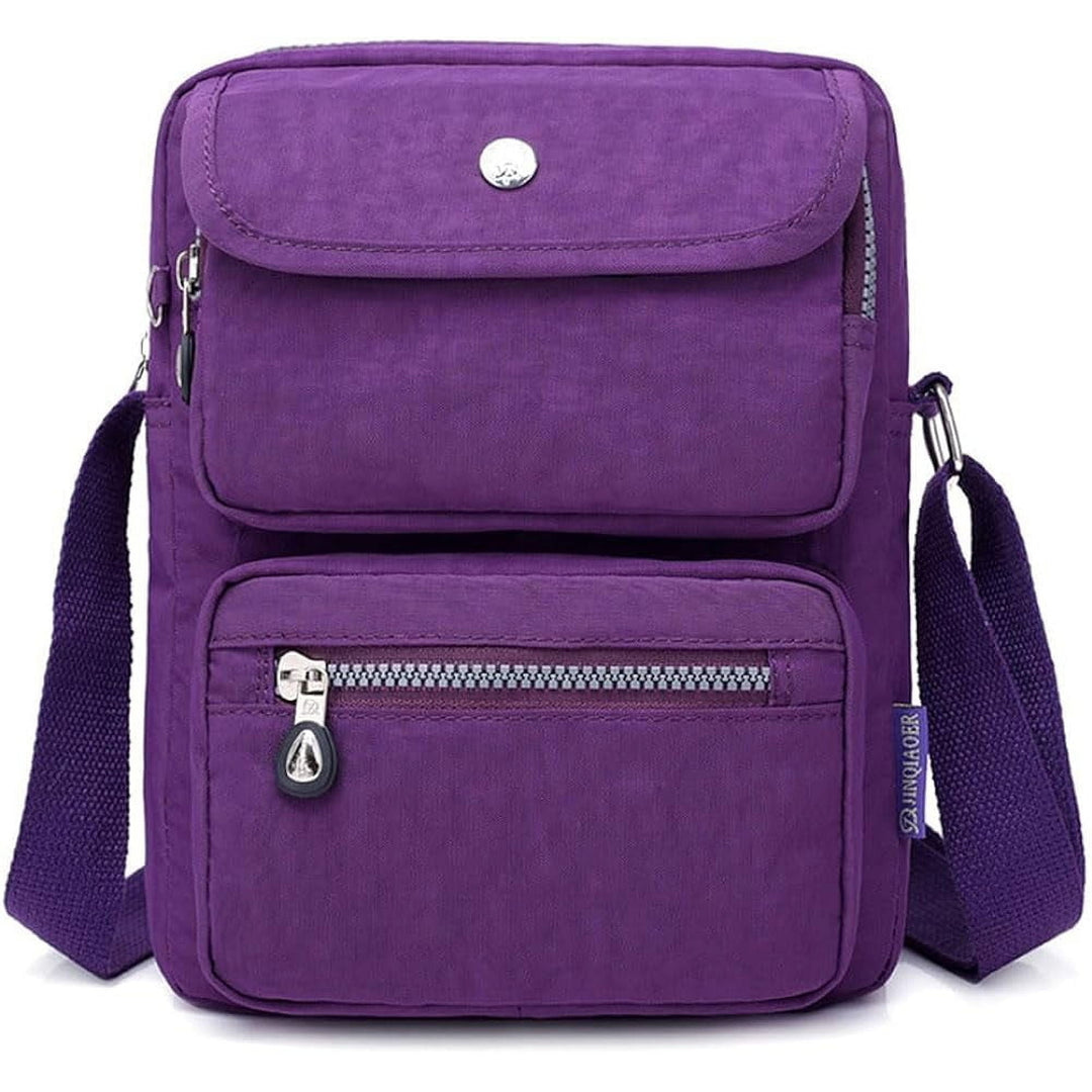 Crossbody Bag for Women Waterproof Shoulder Bag Multi-Pocket Messenger Bag Casual Nylon Purse Handbag Image 7