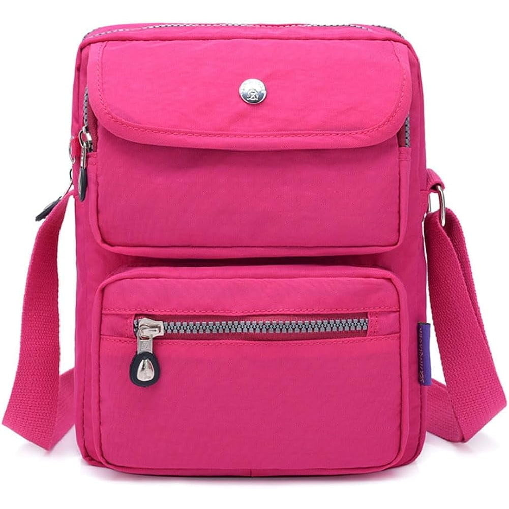 Crossbody Bag for Women Waterproof Shoulder Bag Multi-Pocket Messenger Bag Casual Nylon Purse Handbag Image 8