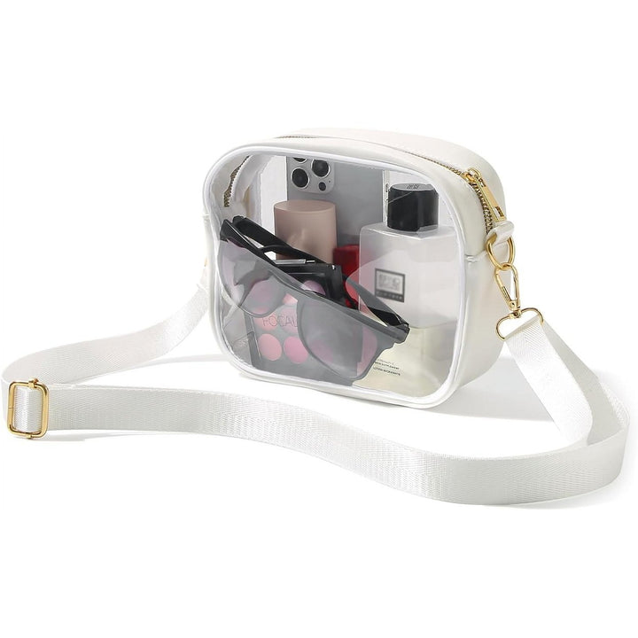 Clear Bag Stadium Approved Crossbody Transparent Bag for Concerts Sports Events Purses for Men and Women Image 1