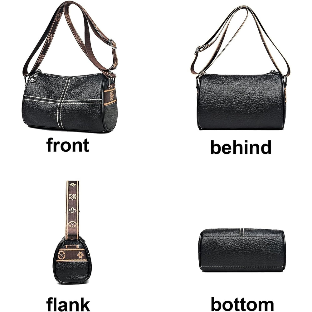 Genuine Leather Hobo purse bagSmall Crossbody Shoulder Handbags for Women Image 2
