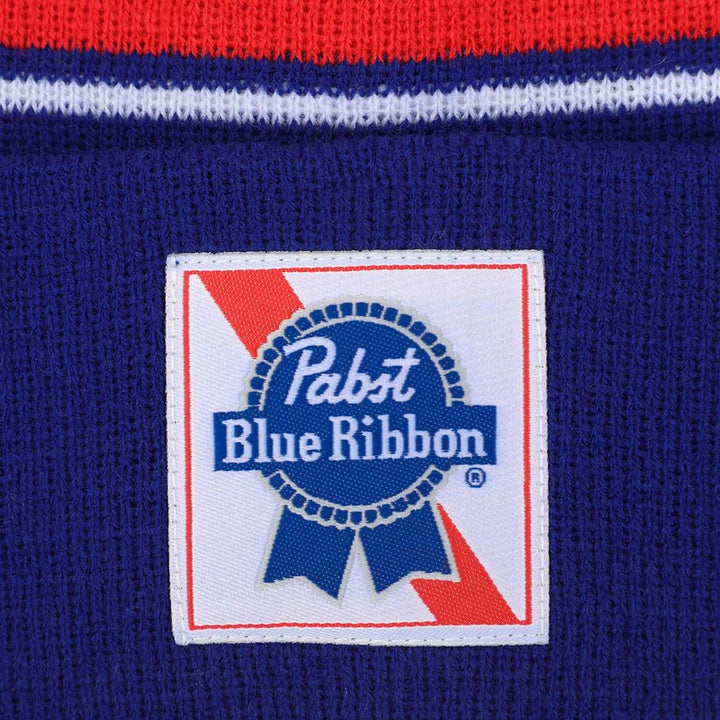 Pabst Blue Ribbon Striped Cuff Beanie Image 4