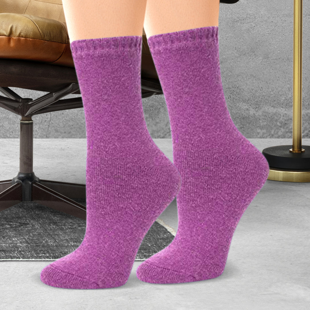 6-Pairs: Womens Warm Thick Merino Lamb Wool Winter Thermal Socks Image 12