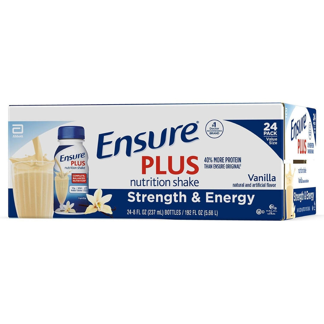 Ensure Plus Nutrition Shake Meal Replacement Shake Vanilla 8 Fl Oz (24 Count) Image 2