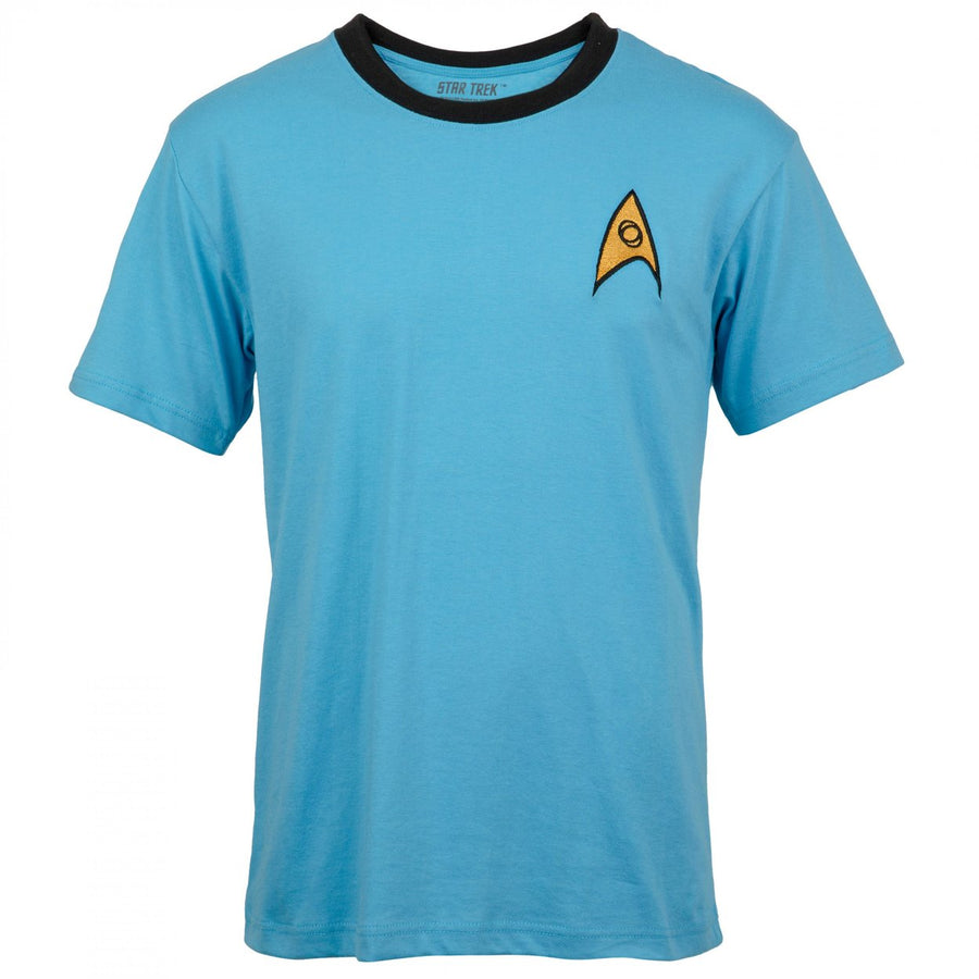 Star Trek Commander Spock Badge T-Shirt Image 1