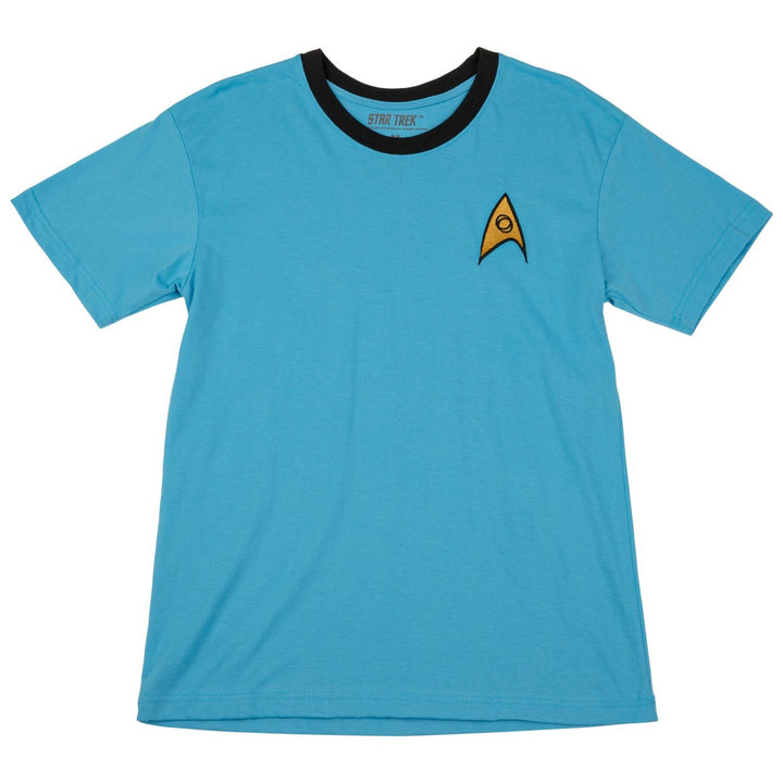 Star Trek Commander Spock Badge T-Shirt Image 2