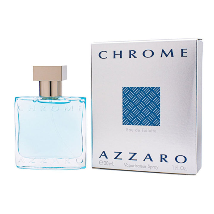 Azzaro Chrome EDT Spray 1.0 oz Men Citrus Woody Fragrance Cologne Gift Set Image 3