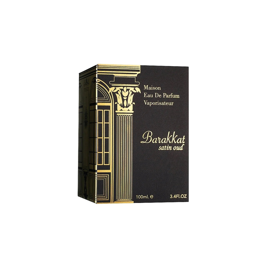 Barakkat Satin Oud by Fragrance World EDP Spray 3.4 oz For Men Image 3