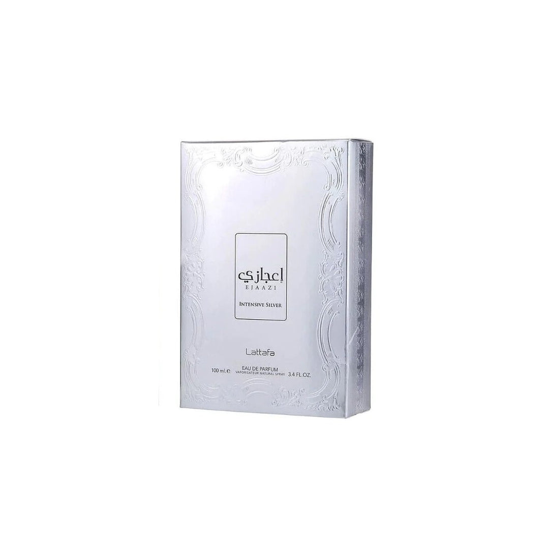 Lattafa Ejaazi Silver EDP Spray 3.4 Oz Citrus and Woodsy Fragrance for Men Image 3