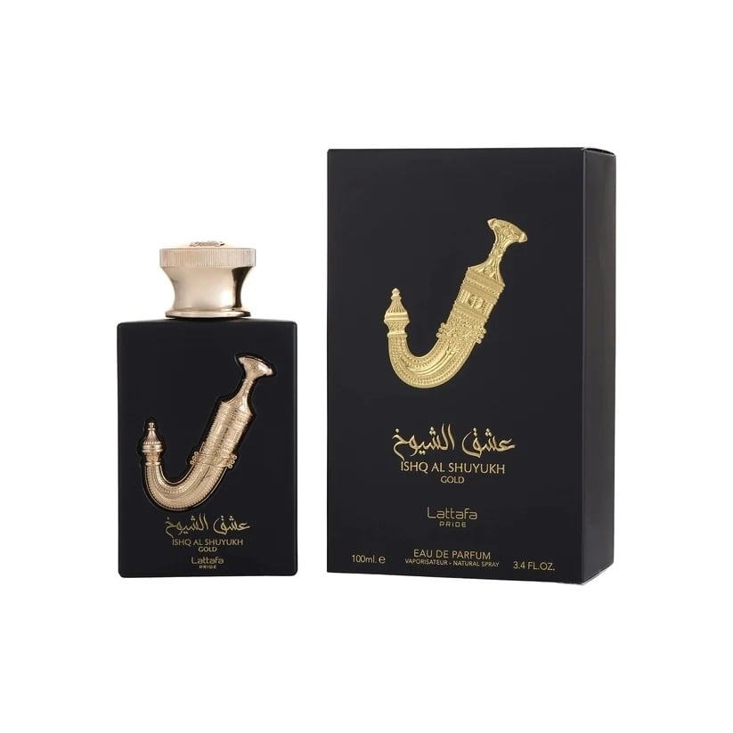 Pride Ishq Al Shuyukh Gold Lattafa EDP Spray 3.4 Oz Men Fragrance Scent Image 1