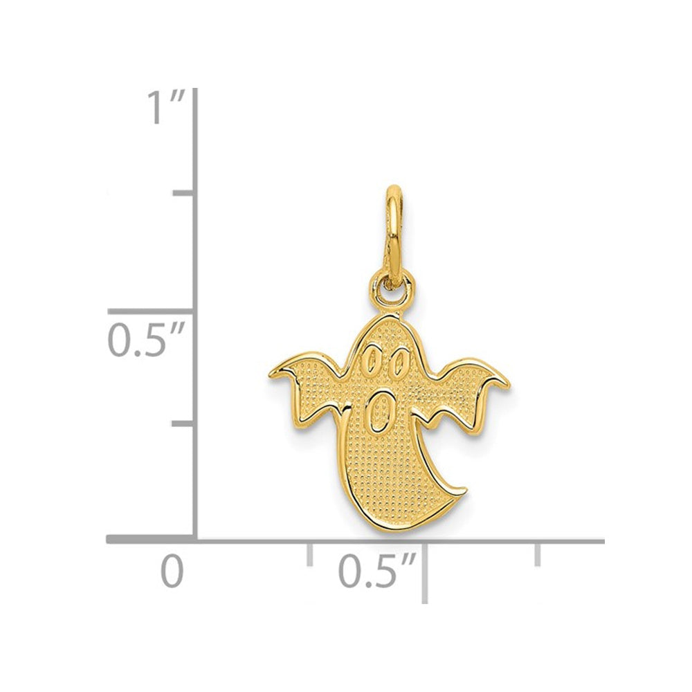 14K Yellow Gold Ghost Charm Pendant (NO Chain) Image 2
