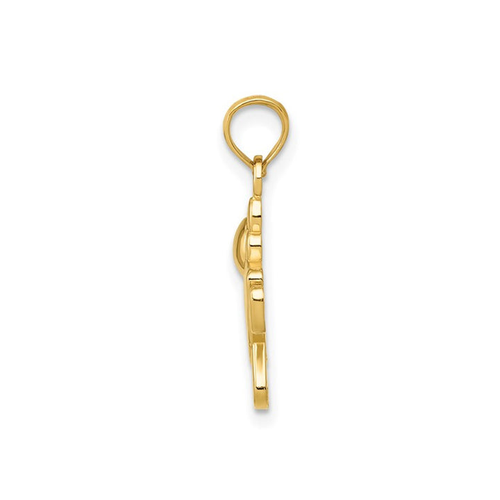 14K Yellow Gold Little Baby Girl Charm Pendant (NO Chain) Image 3