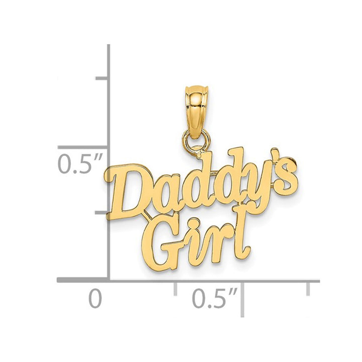 14K Yelllow Gold Daddys Girl Charm Pendant (NO CHAIN) Image 2