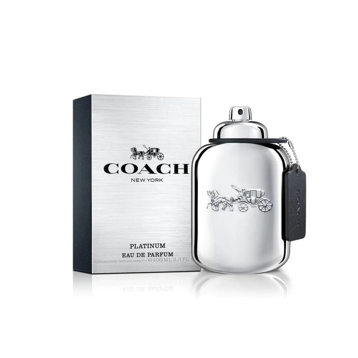 Coach Platinum EDP Spray 3.3 oz Mens Fragrance Black Pepper Pineapple Scent Image 1