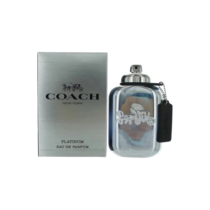 Coach Platinum EDP Spray 3.3 oz Mens Fragrance Black Pepper Pineapple Scent Image 3