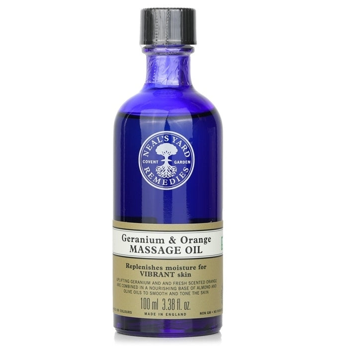 Neals Yard Remedies Geranium and Orange Massage Oil 100ml/3.38oz Image 1