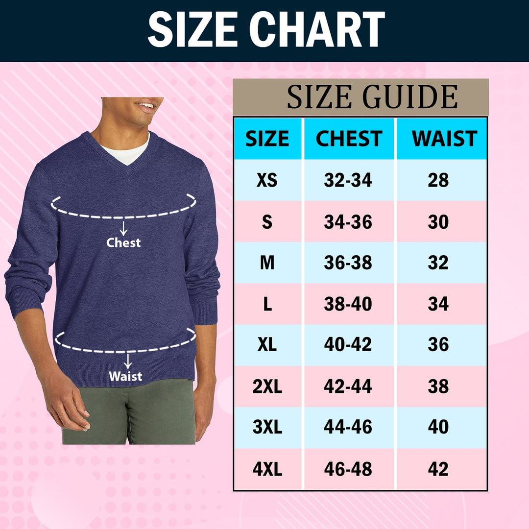 Mens Casual V-Neck Sweater 2-Pack Ultra Soft Slim Fit Warm Knit Cotton Image 12