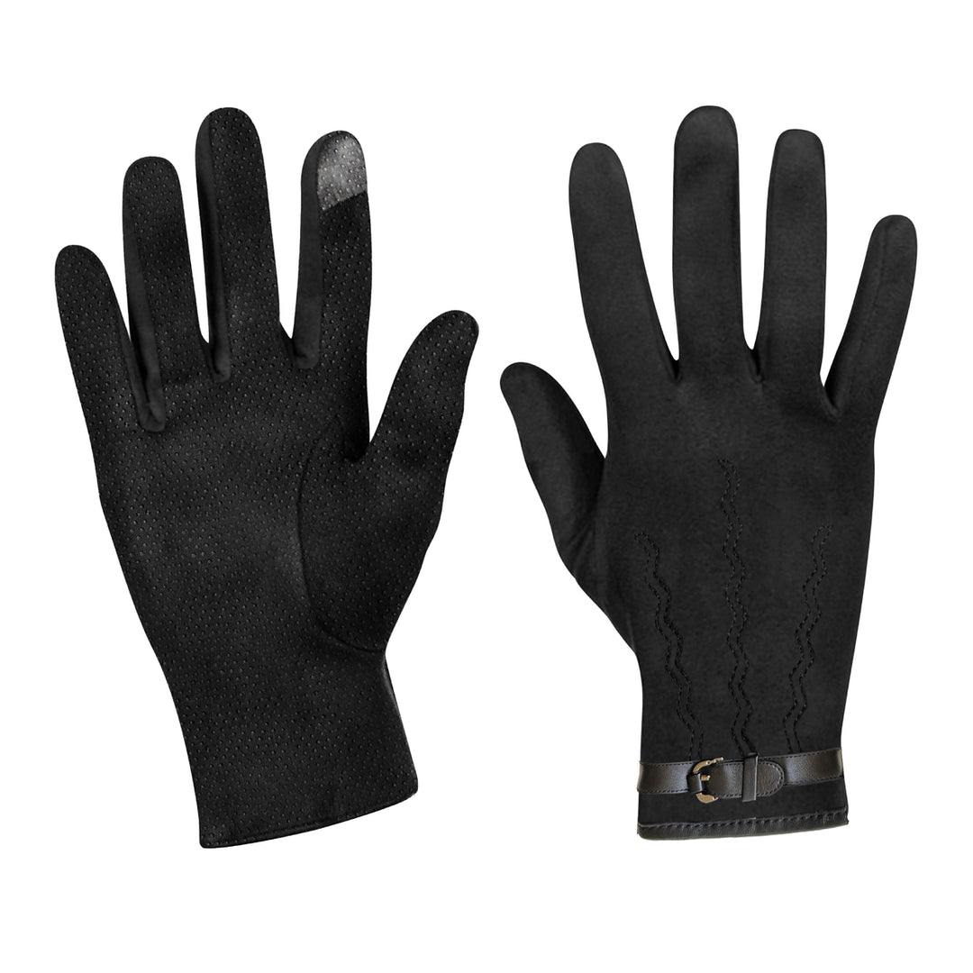 3-Pairs: Winter Warm Soft Lining Weather-Proof Touchscreen Suede Insulated Gloves Image 7