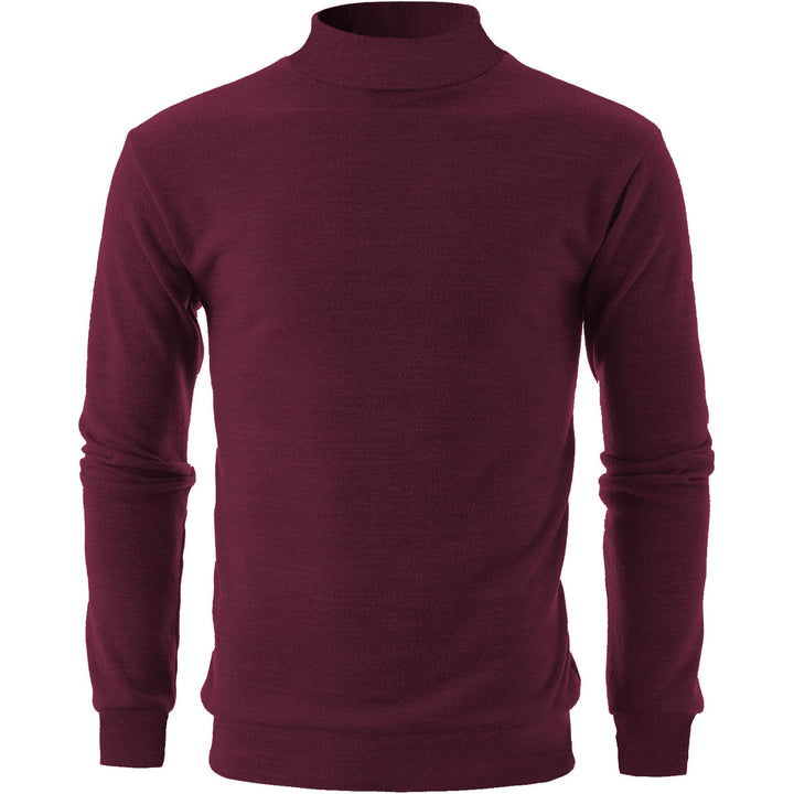 Mens Slim Fit Mock Neck Sweater Multi-Pack Cozy Knit Winter Fashion Solid Colors Image 7