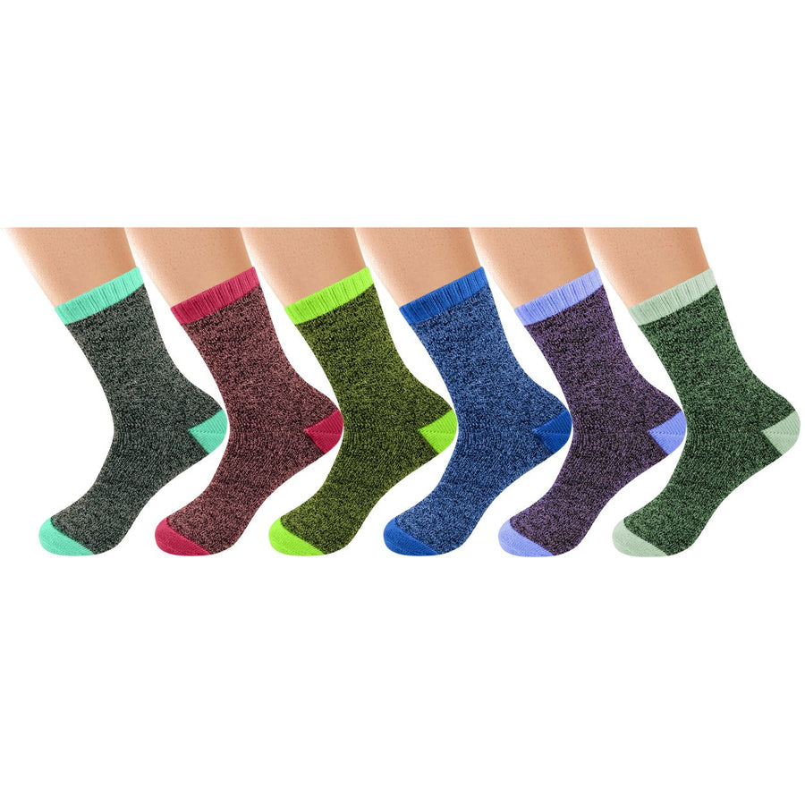 6-Pairs: Women's Winter Warm Thick Soft Cozy Thermal Boot Socks Image 1