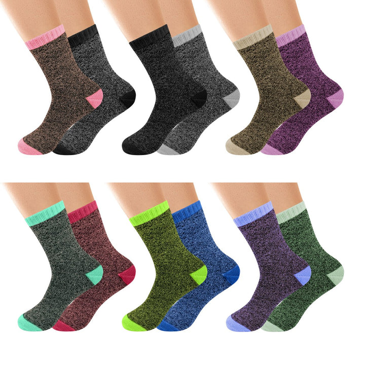 6-Pairs: Women's Winter Warm Thick Soft Cozy Thermal Boot Socks Image 3