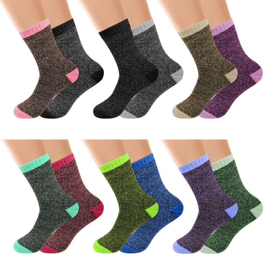 12-Pairs: Womens Winter Warm Thick Soft Cozy Thermal Boot Socks Image 1