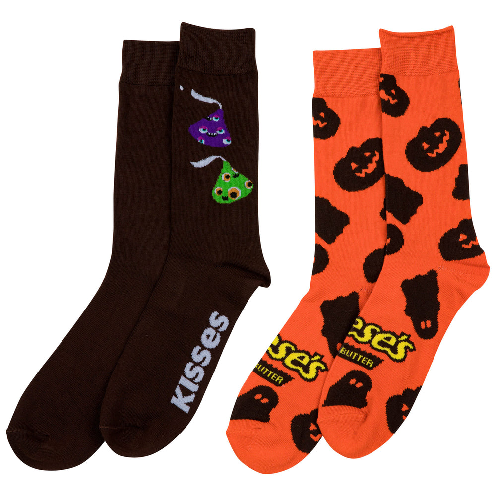 Hersheys Kisses and Reeses Cups Spooky 2-Pairs of Crew Socks Image 2
